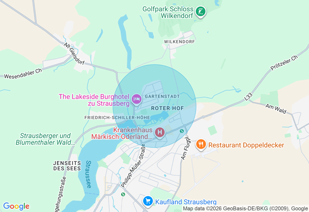 Kartenansicht der Location