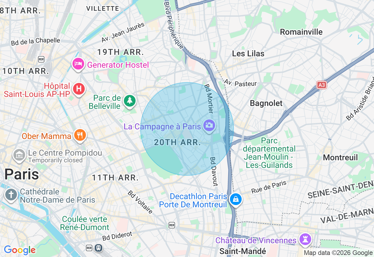 Carte de l'emplacement