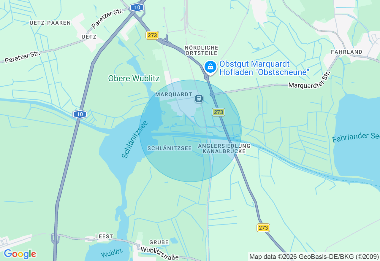 Kartenansicht der Location