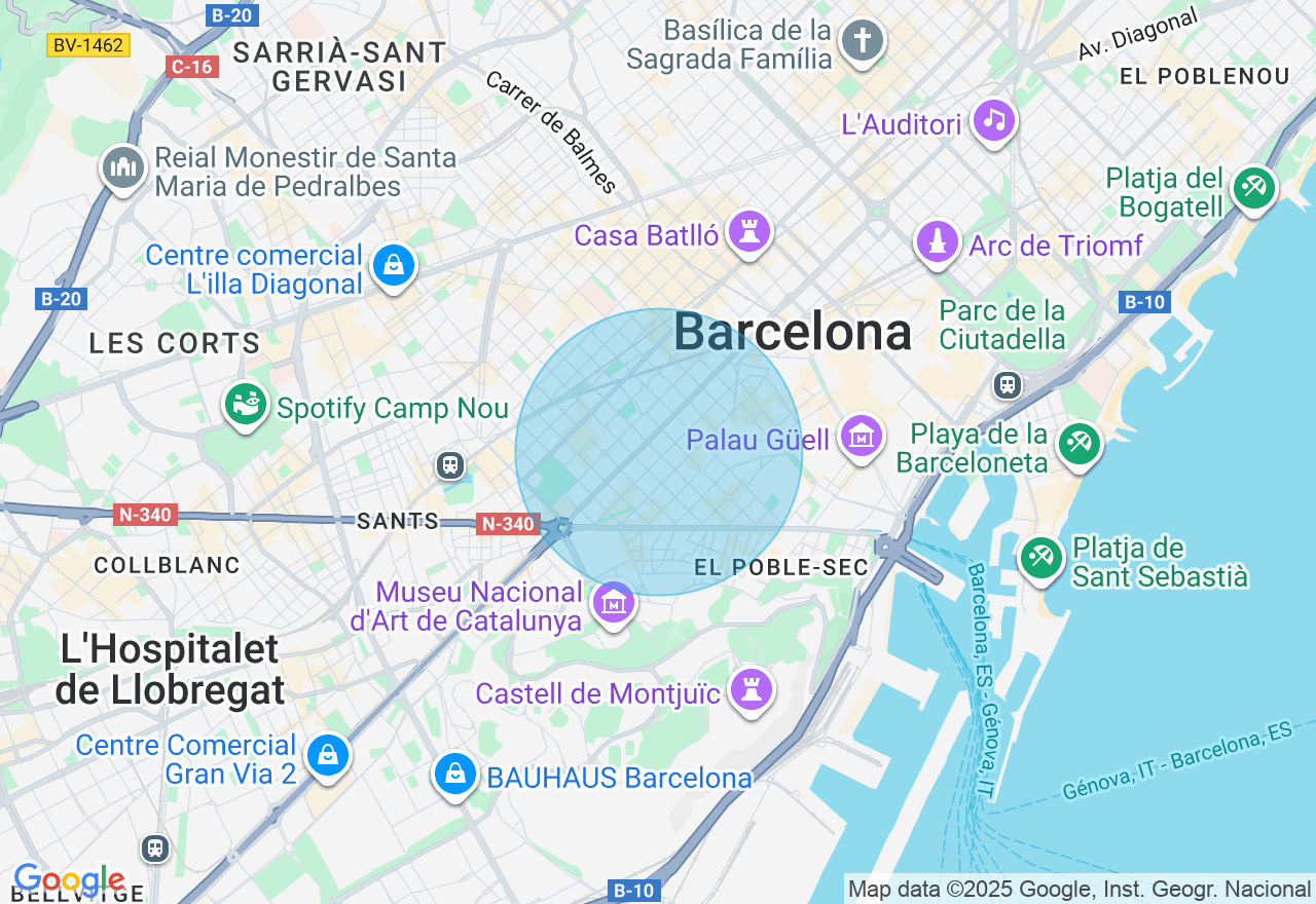 Mapa de la ubicación