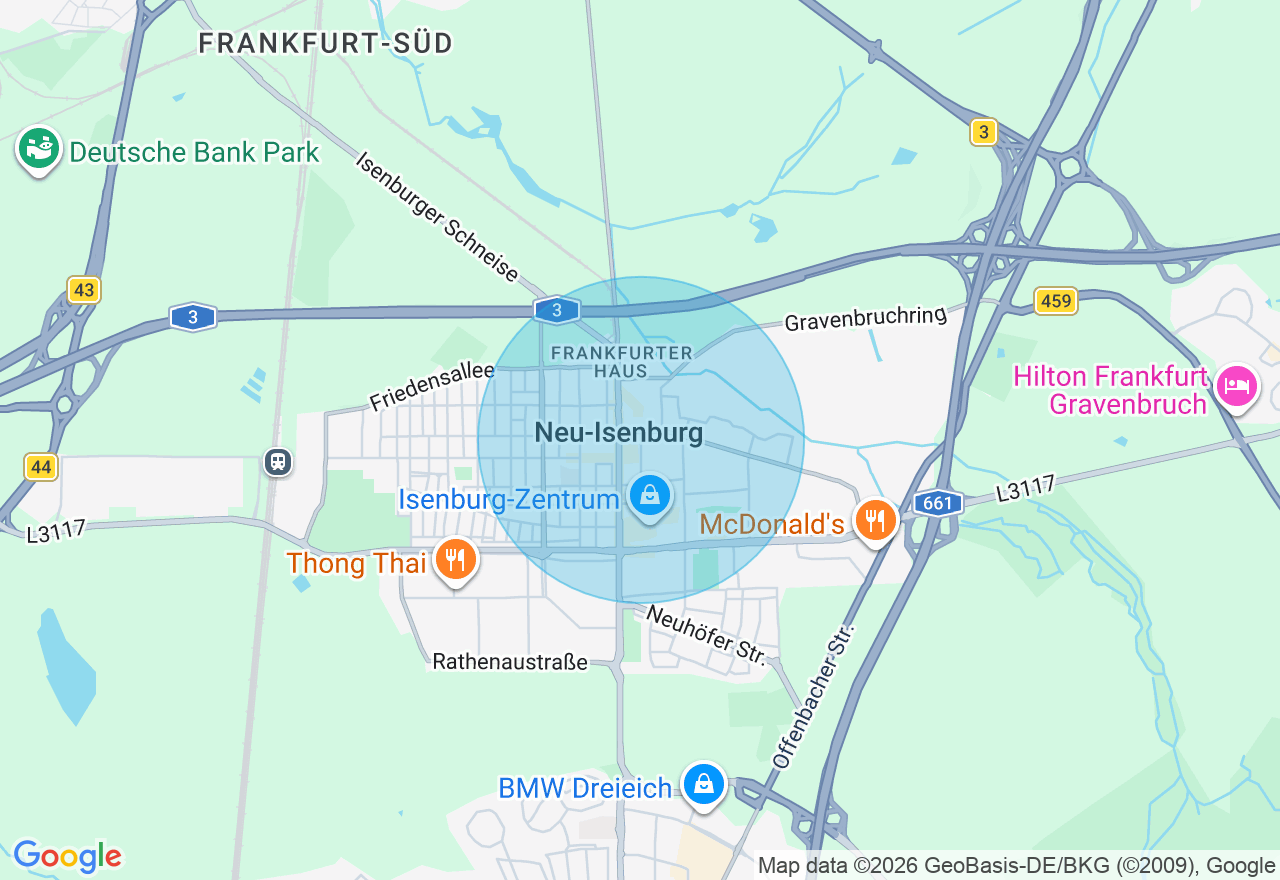 Kartenansicht der Location
