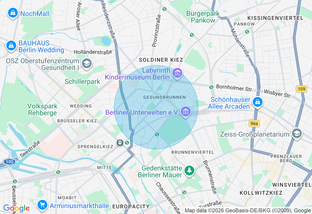 Kartenansicht der Location