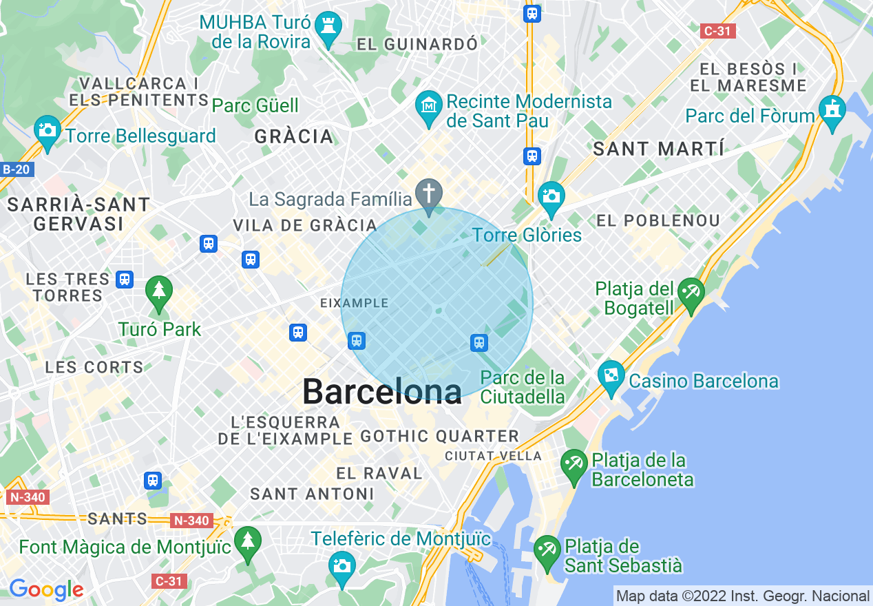 Mapa de la ubicación