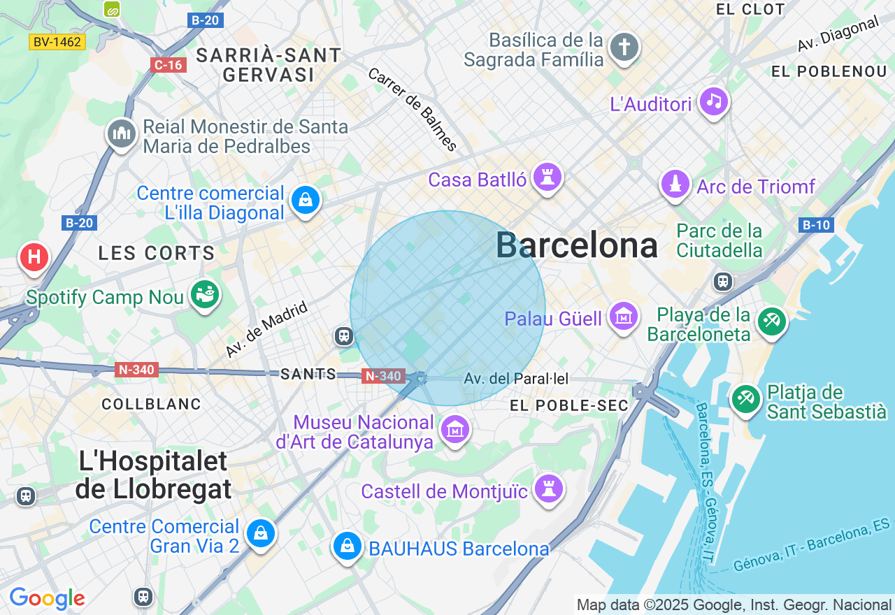 Mapa de la ubicación