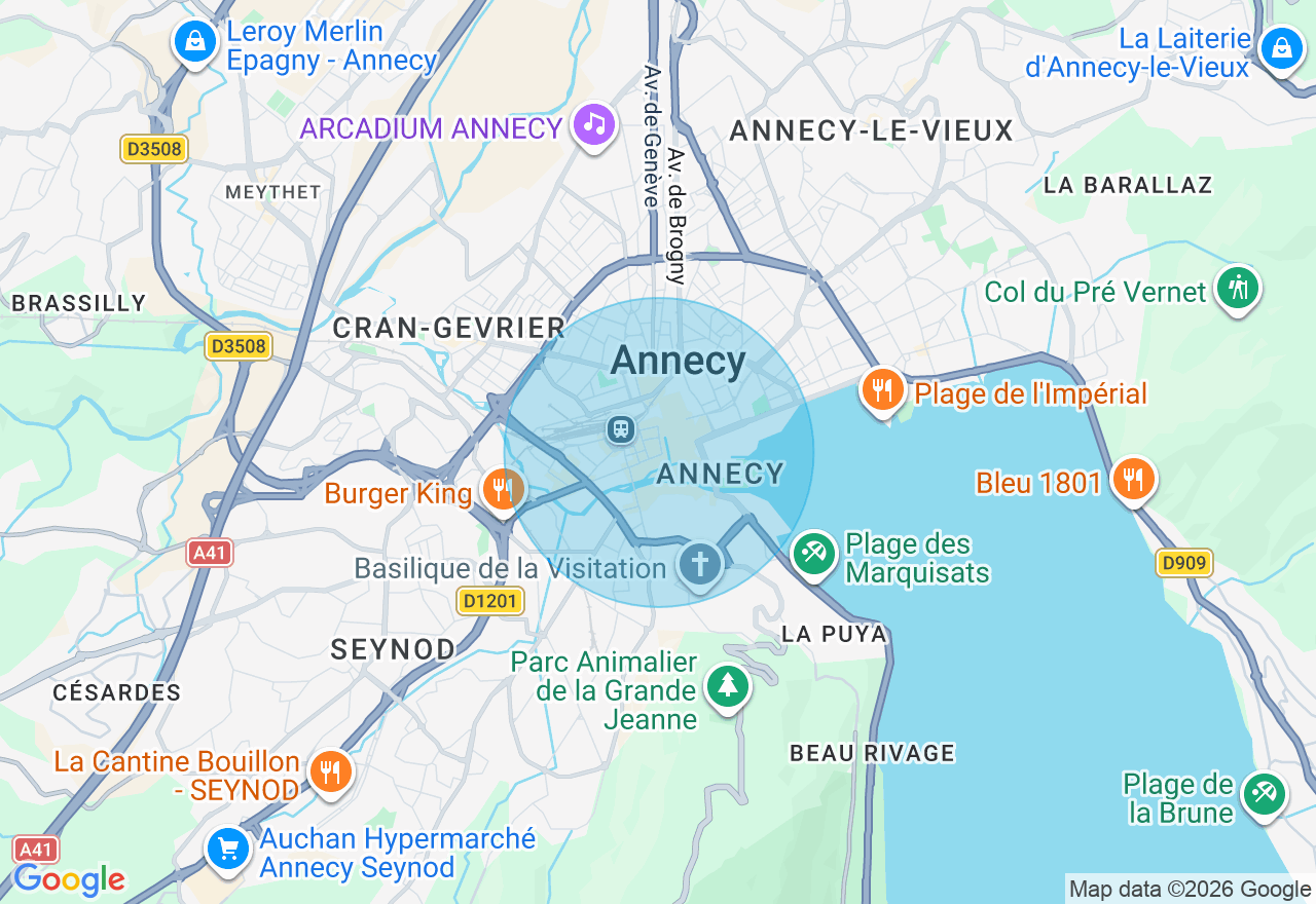 Carte de l'emplacement
