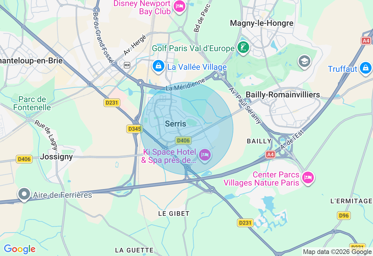 Carte de l'emplacement