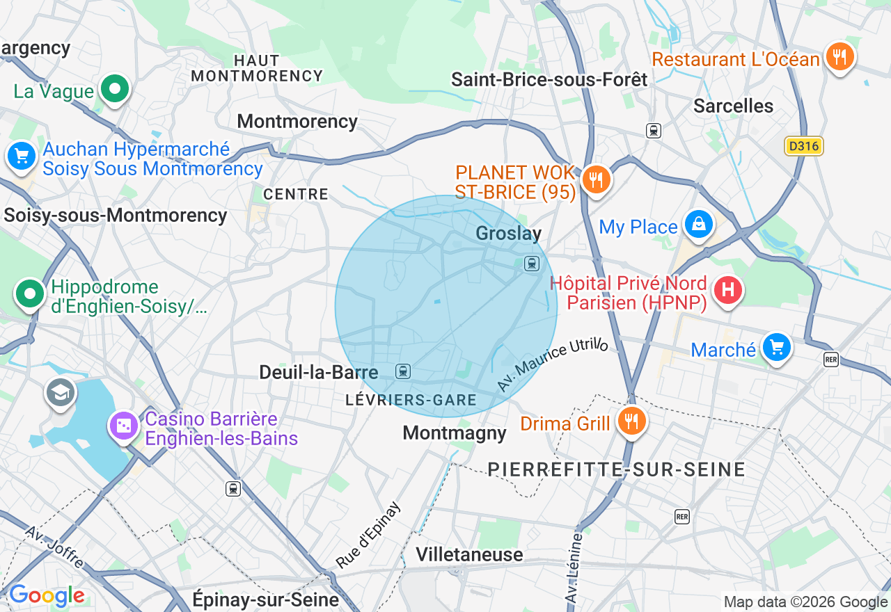 Carte de l'emplacement