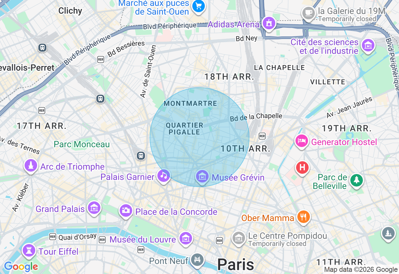 Carte de l'emplacement