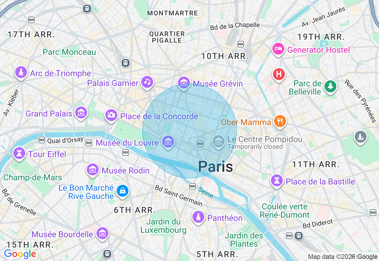 Carte de l'emplacement