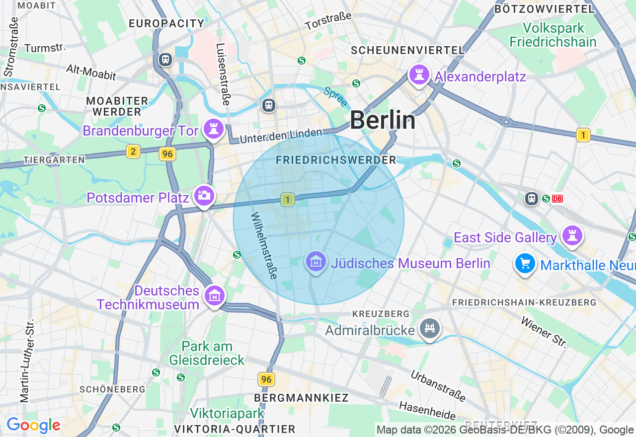Kartenansicht der Location