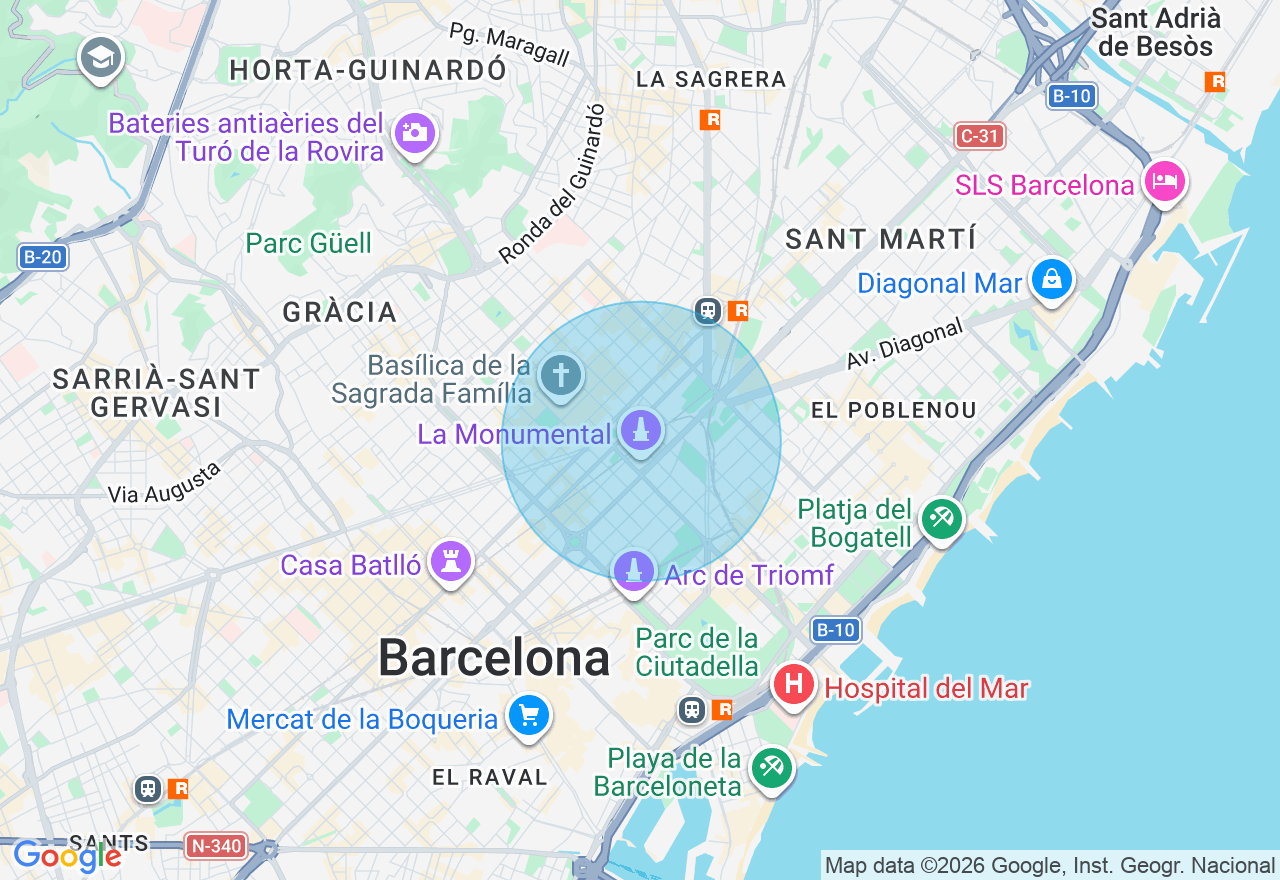 Mapa de la ubicación