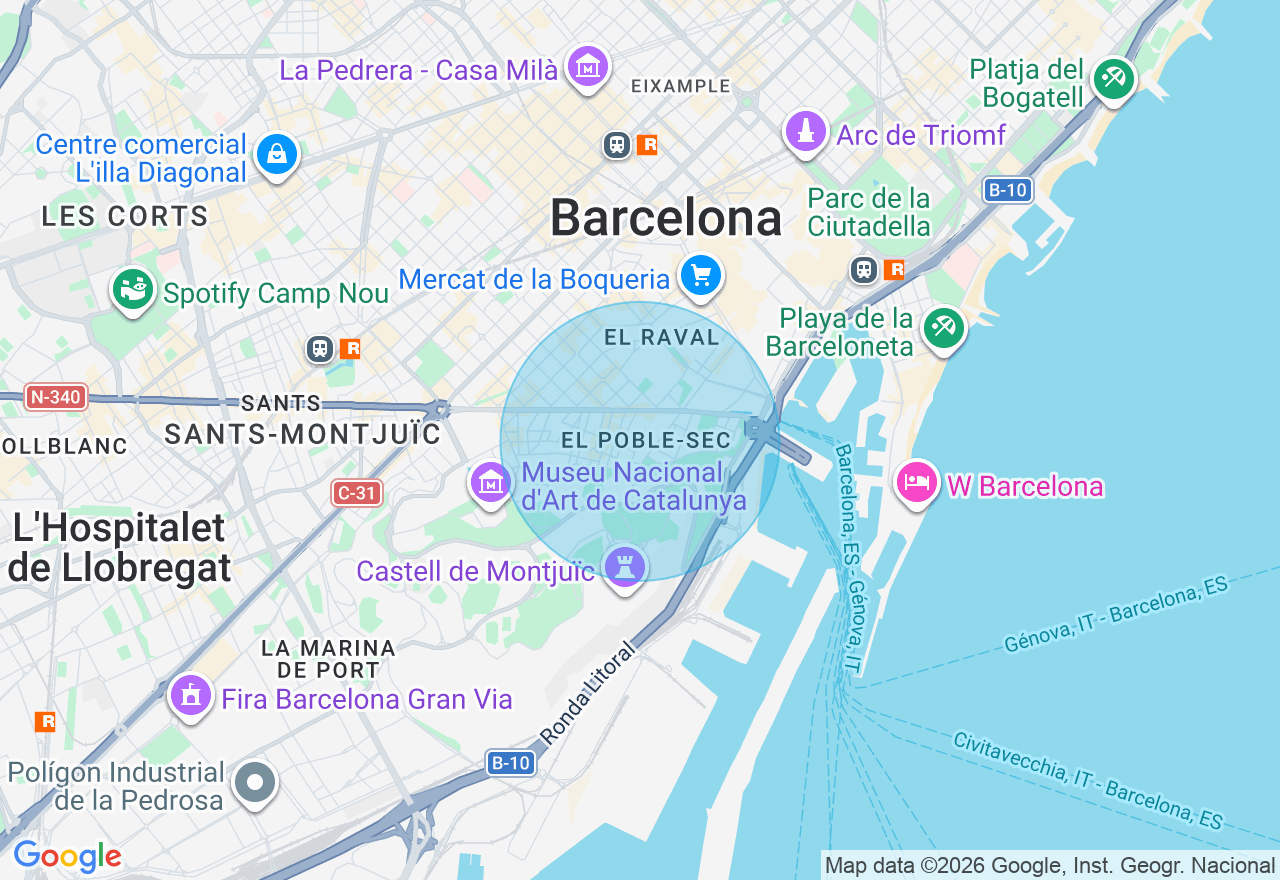 Mapa de la ubicación