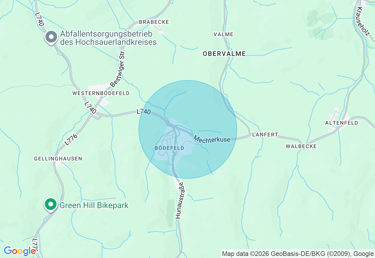 Kartenansicht der Location