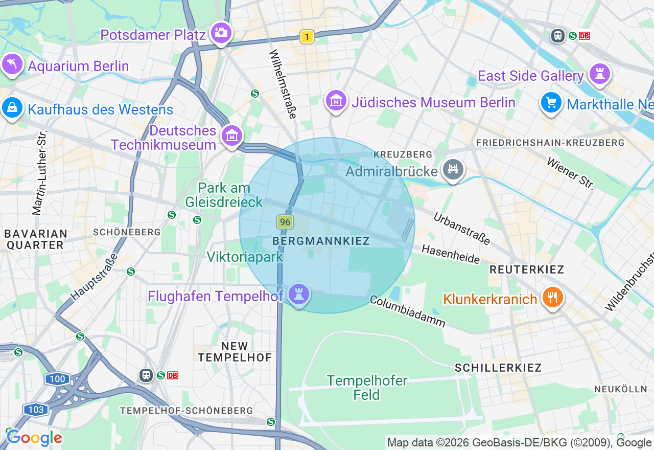 Kartenansicht der Location