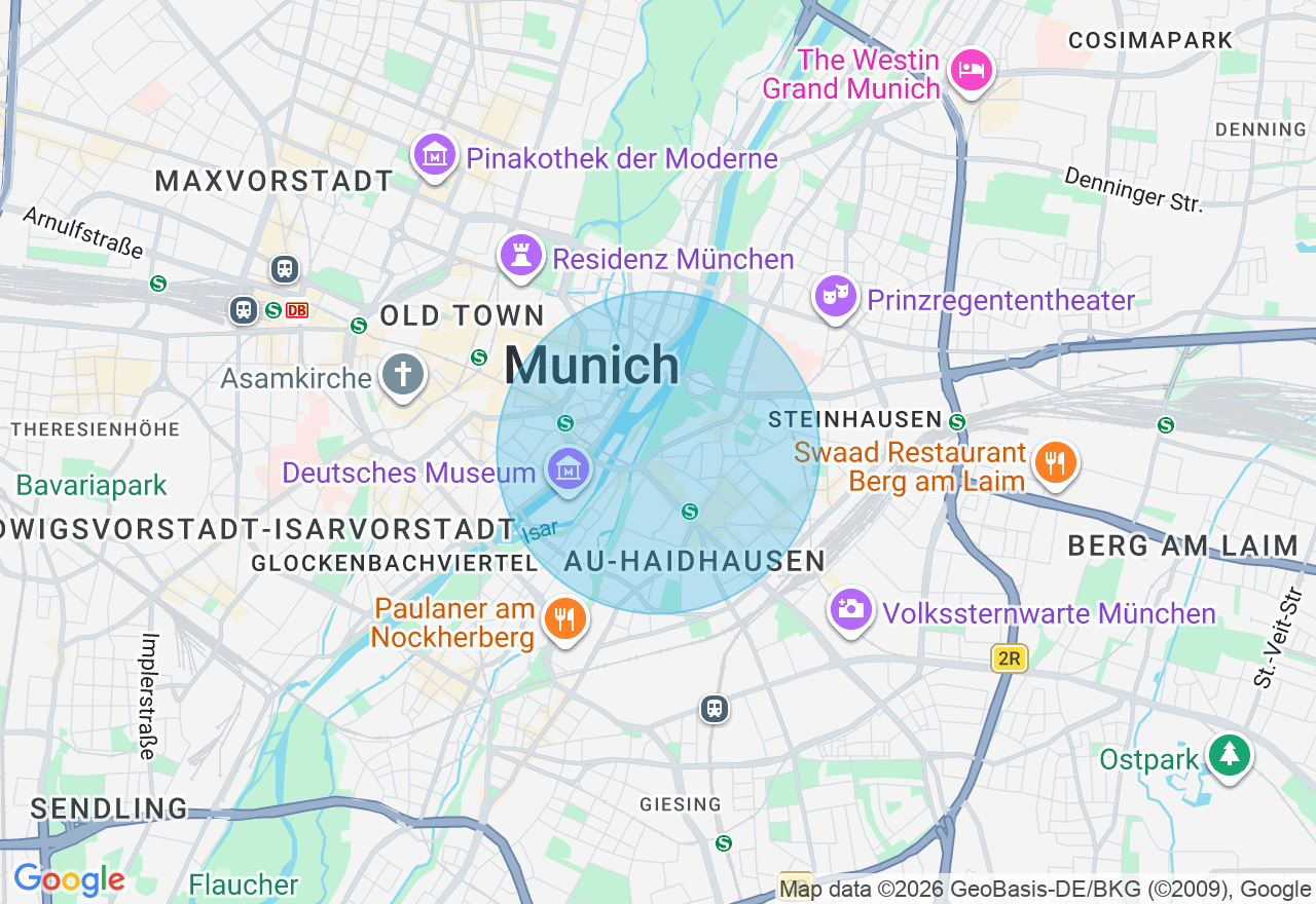 Kartenansicht der Location