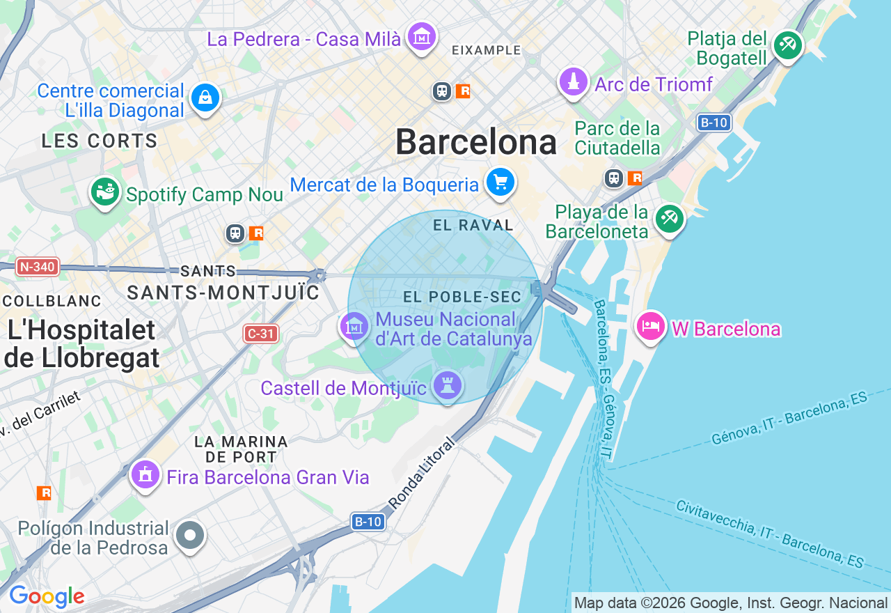 Mapa de la ubicación