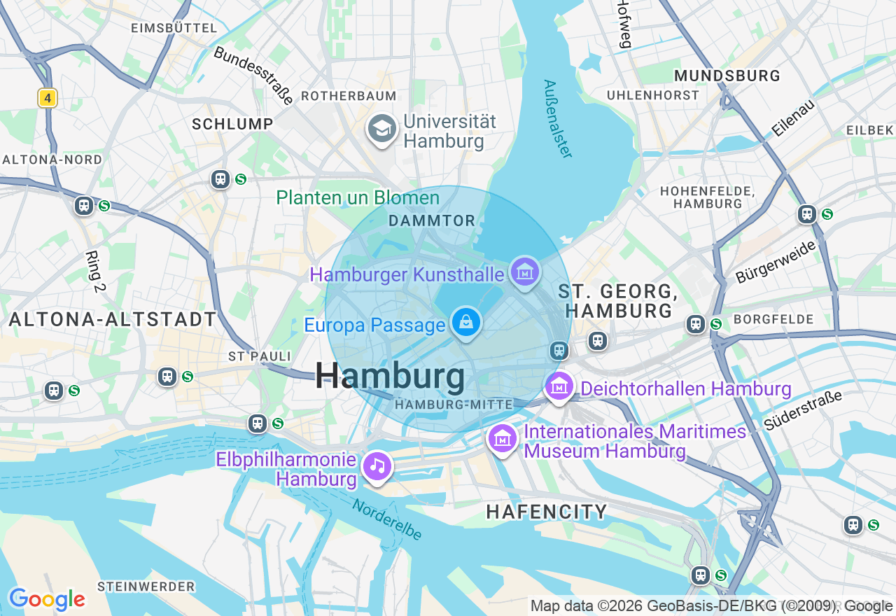 Kartenansicht der Location