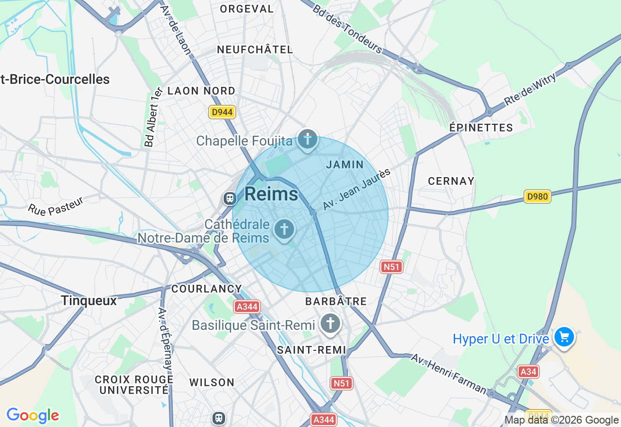 Carte de l'emplacement