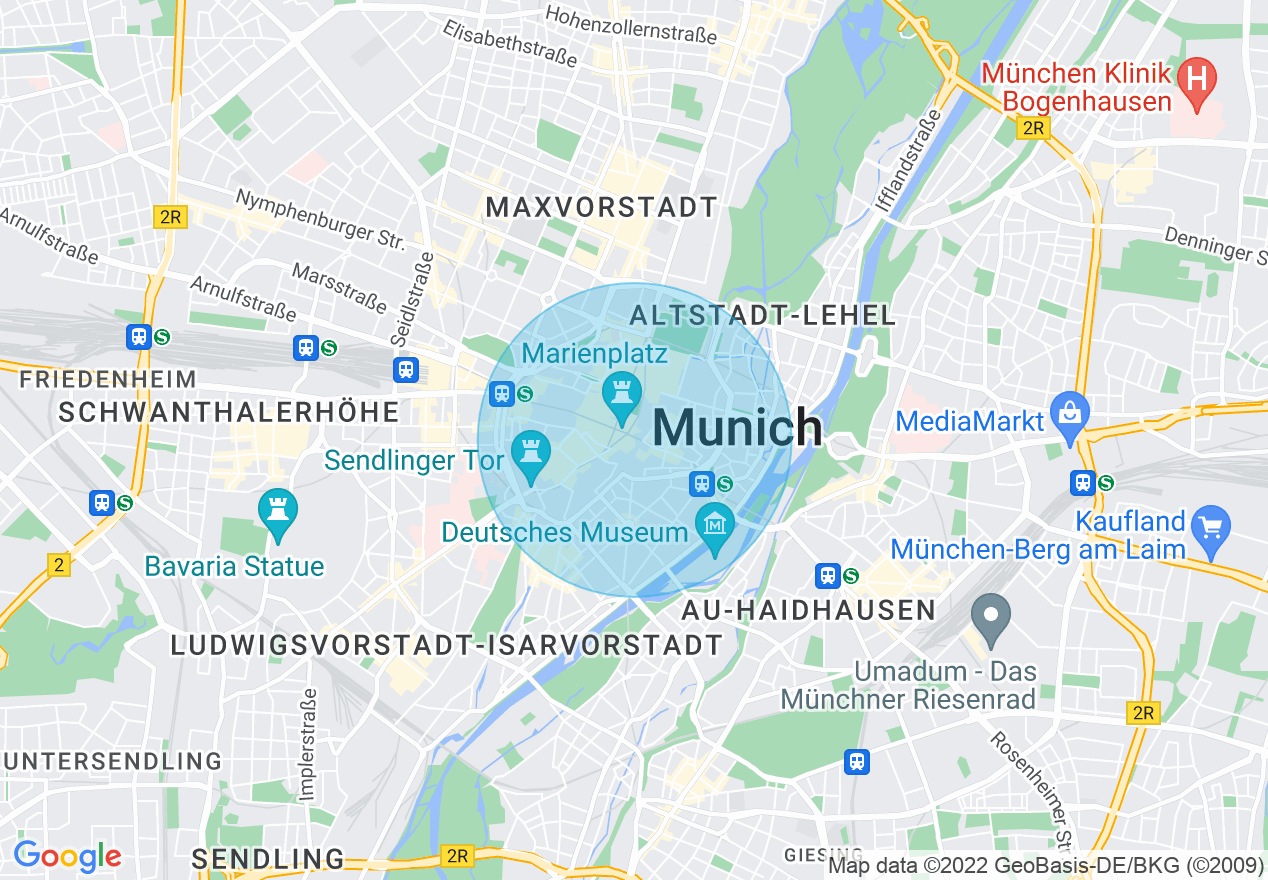 Kartenansicht der Location