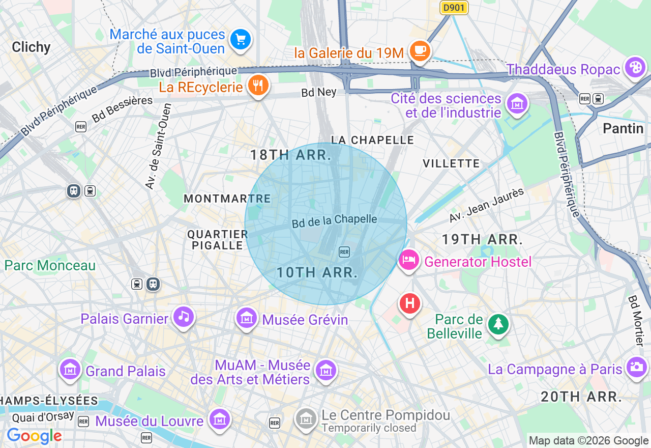 Carte de l'emplacement