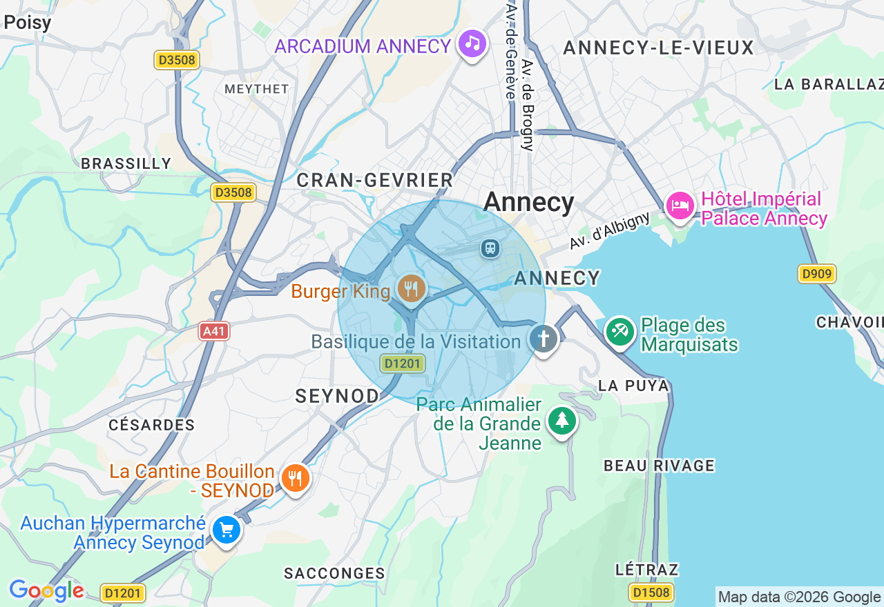 Carte de l'emplacement