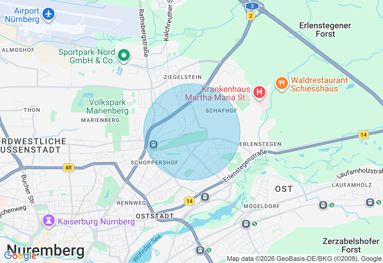 Kartenansicht der Location