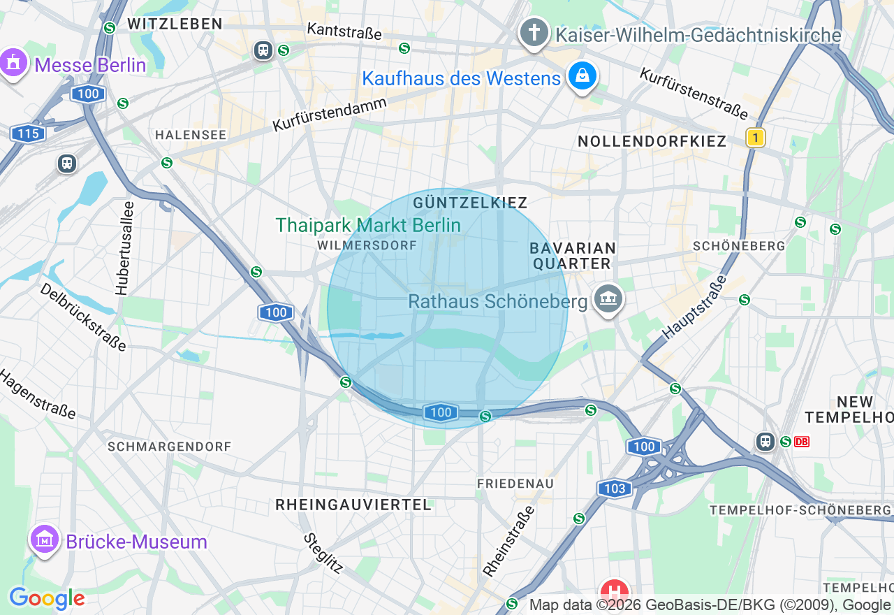 Kartenansicht der Location