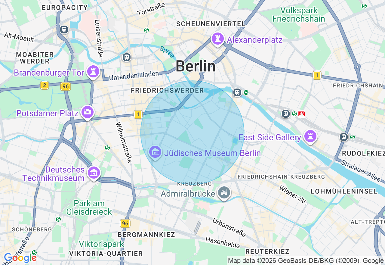 Kartenansicht der Location