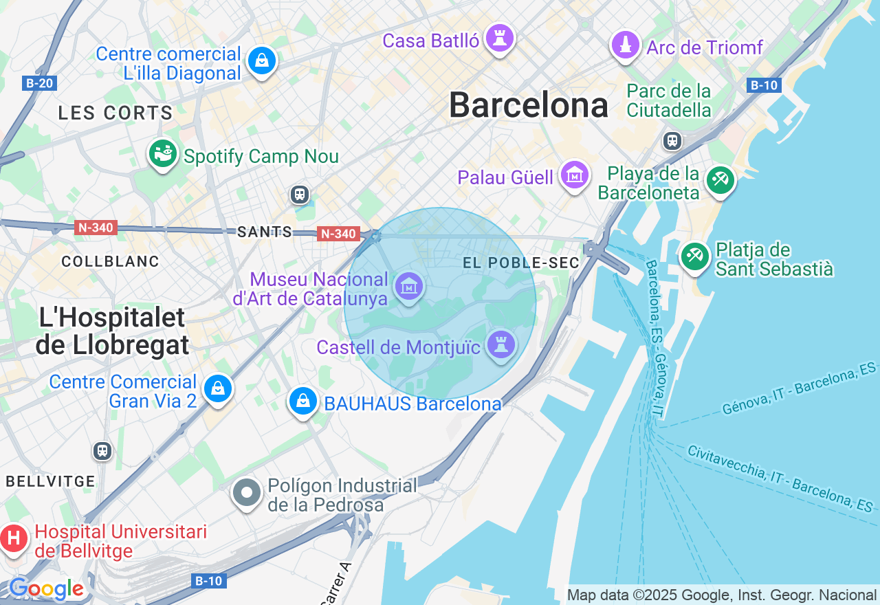 Mapa de la ubicación