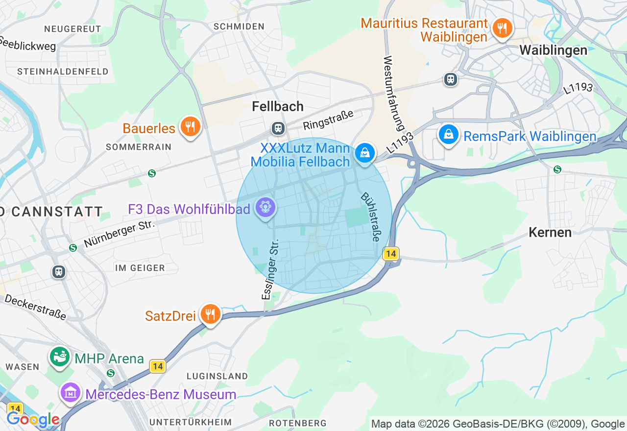 Kartenansicht der Location
