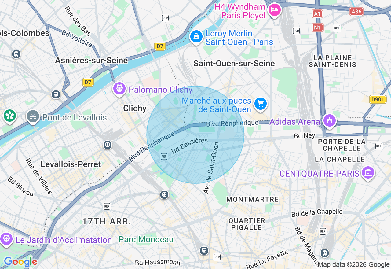 Carte de l'emplacement