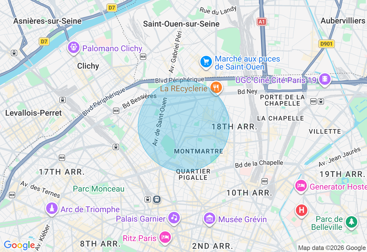 Carte de l'emplacement