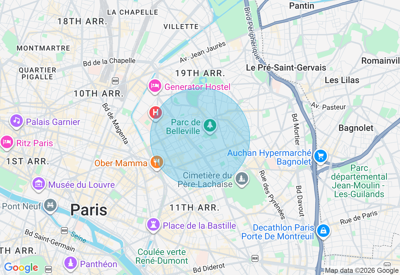 Carte de l'emplacement