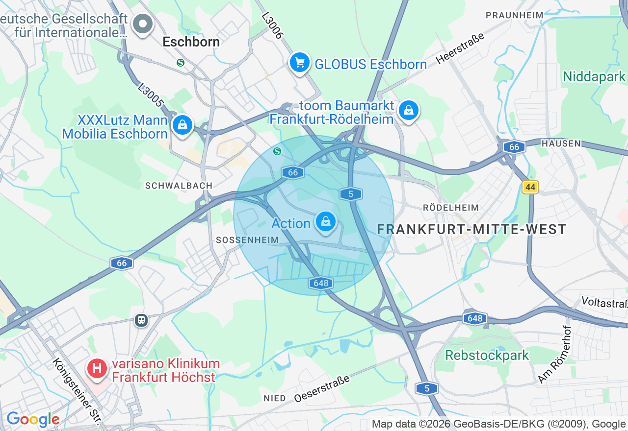 Kartenansicht der Location