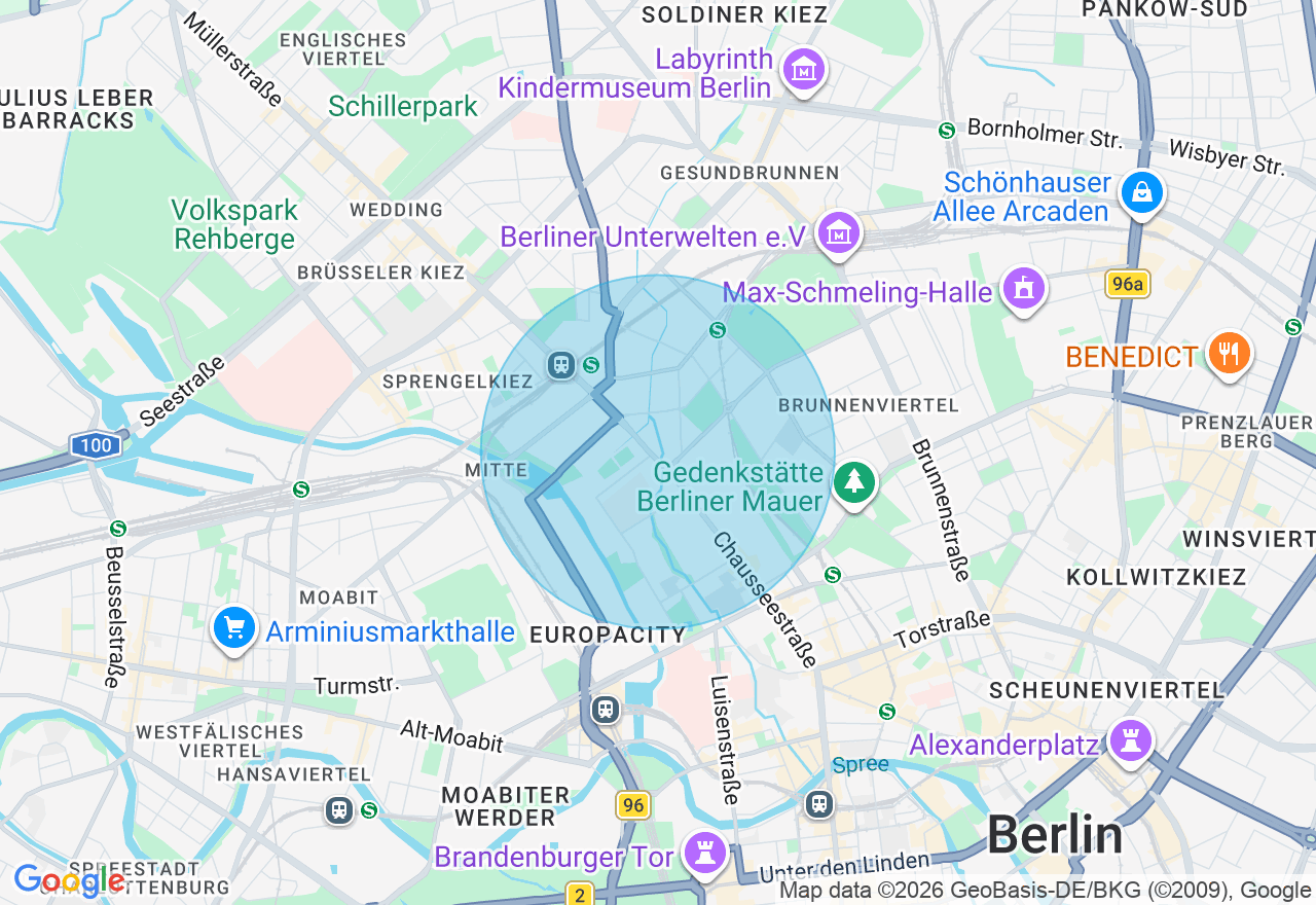 Kartenansicht der Location