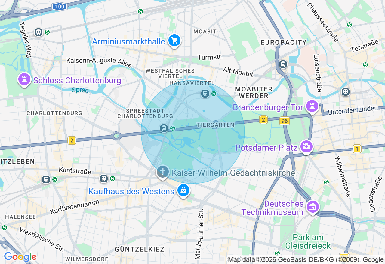 Kartenansicht der Location