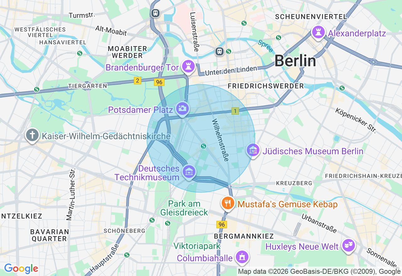 Kartenansicht der Location
