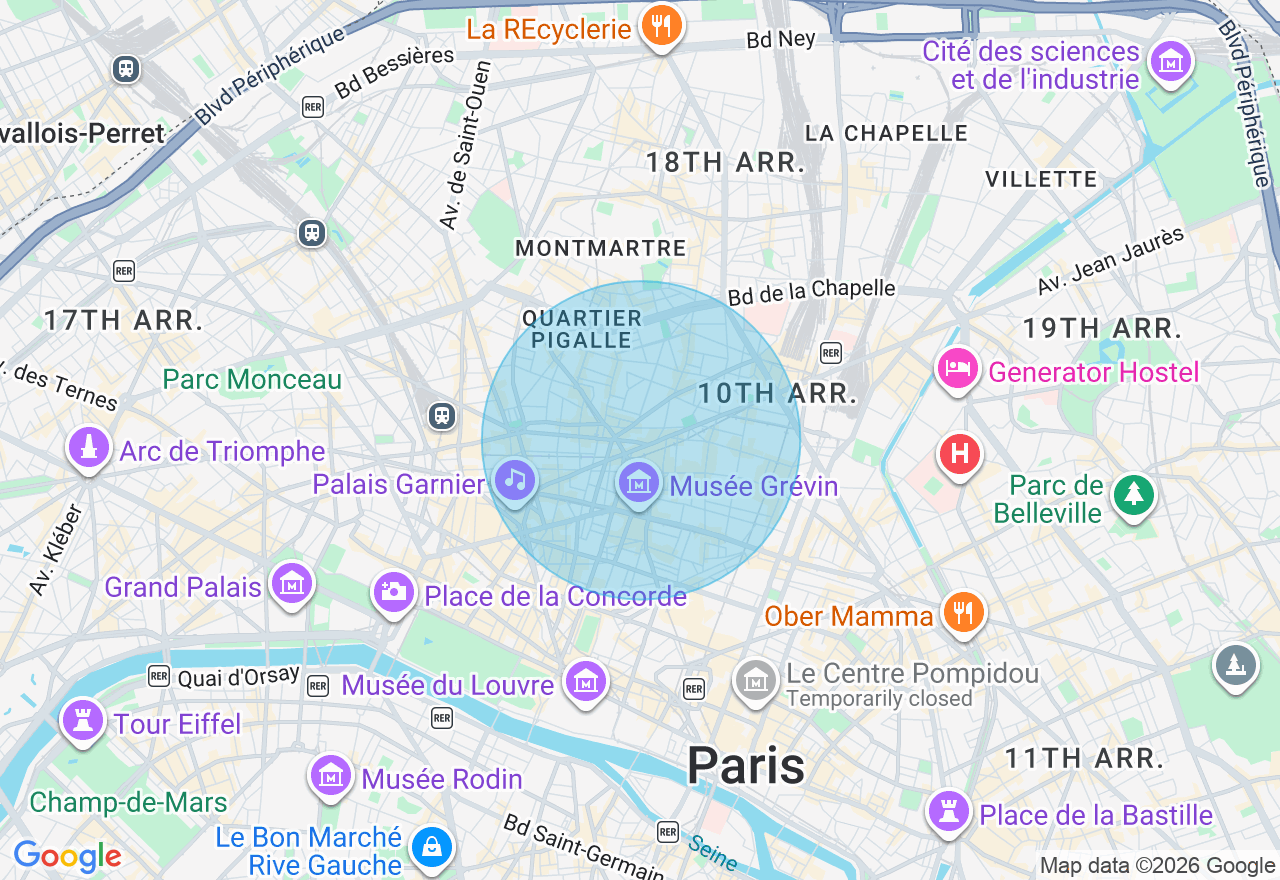 Carte de l'emplacement