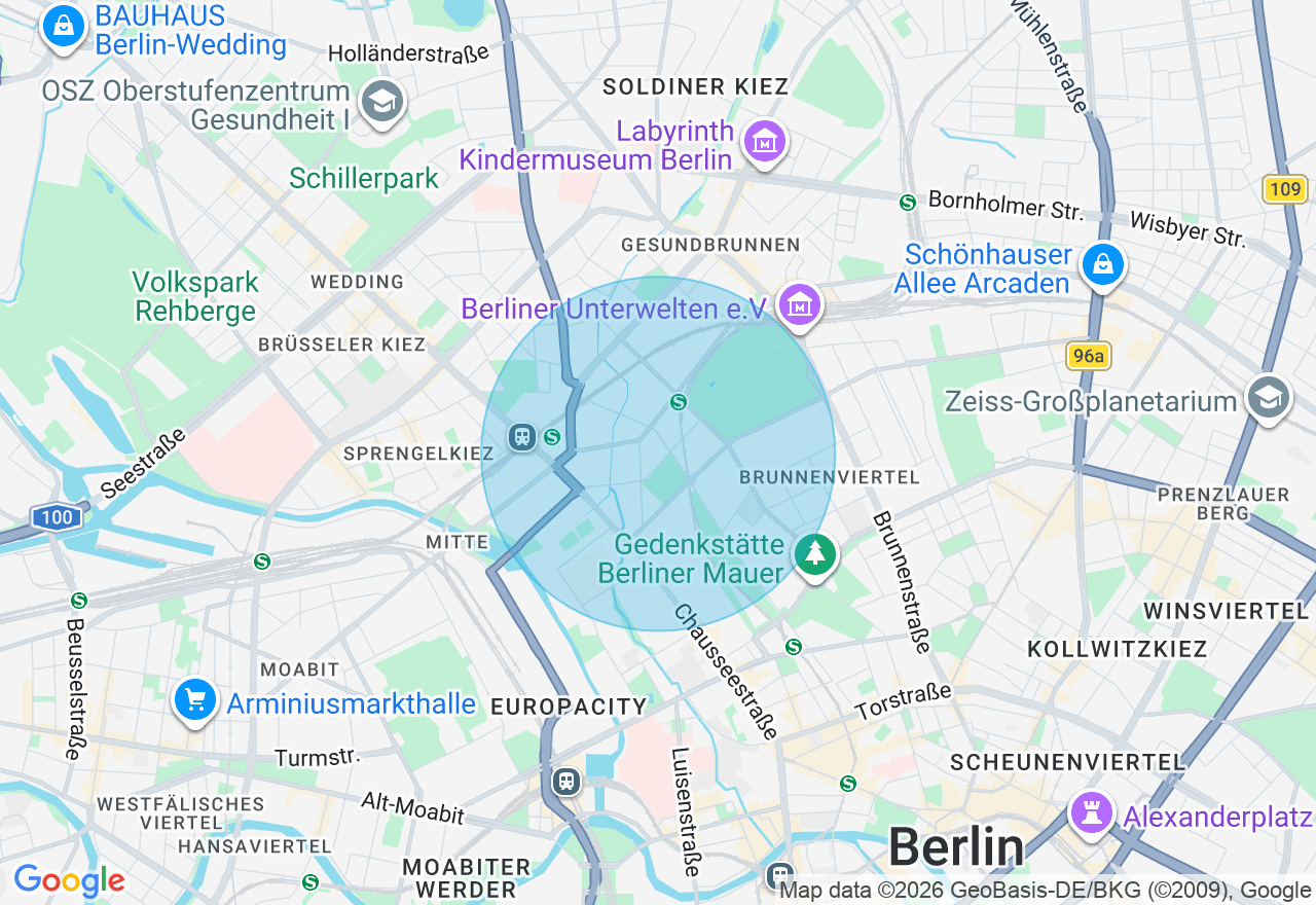 Kartenansicht der Location