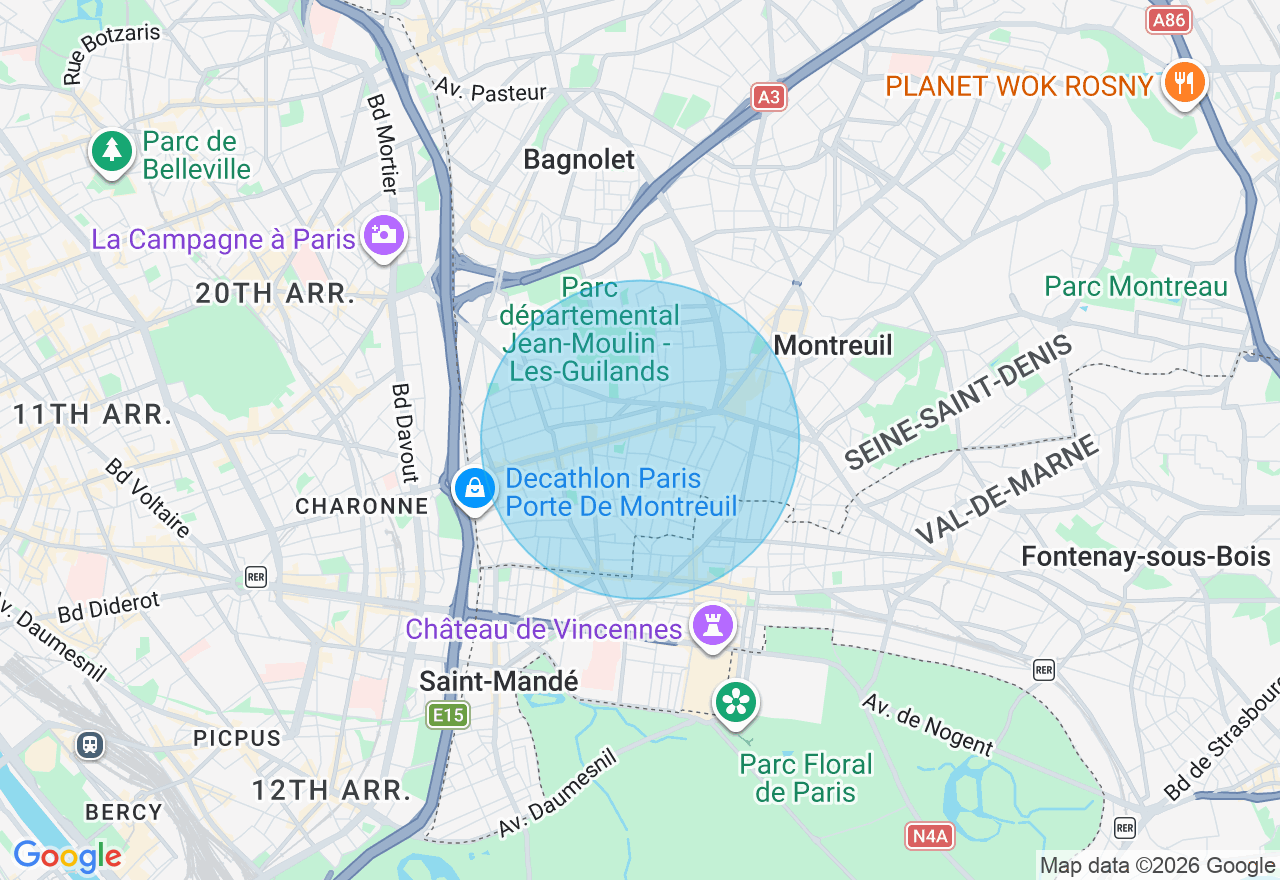 Carte de l'emplacement