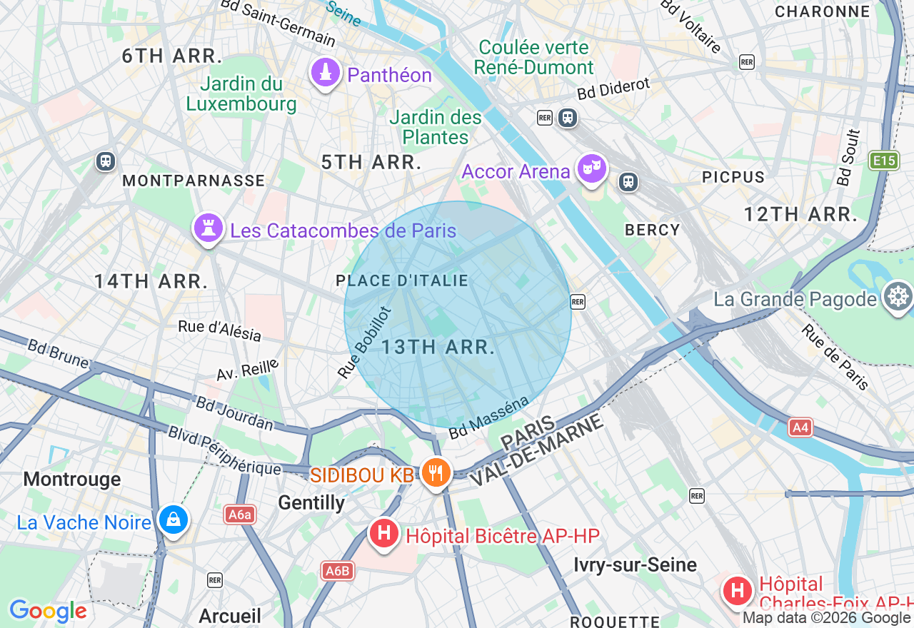 Carte de l'emplacement