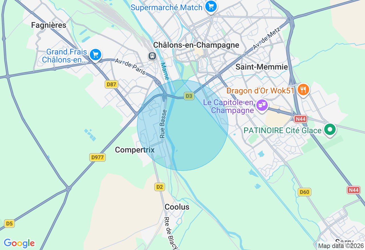 Carte de l'emplacement