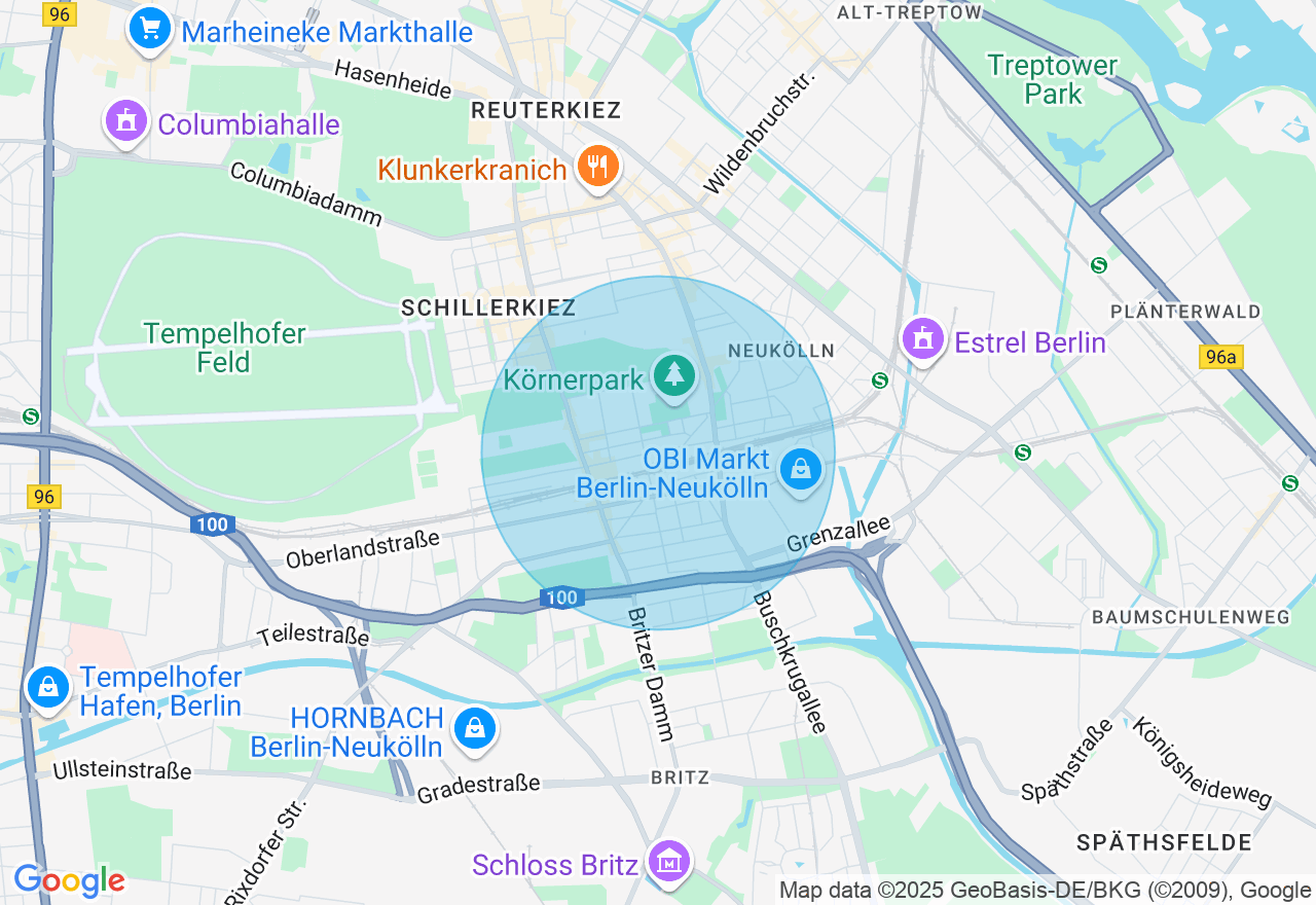 Kartenansicht der Location