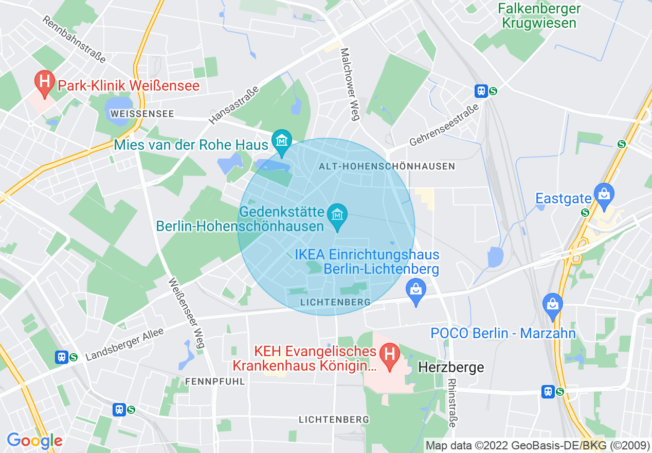 Kartenansicht der Location