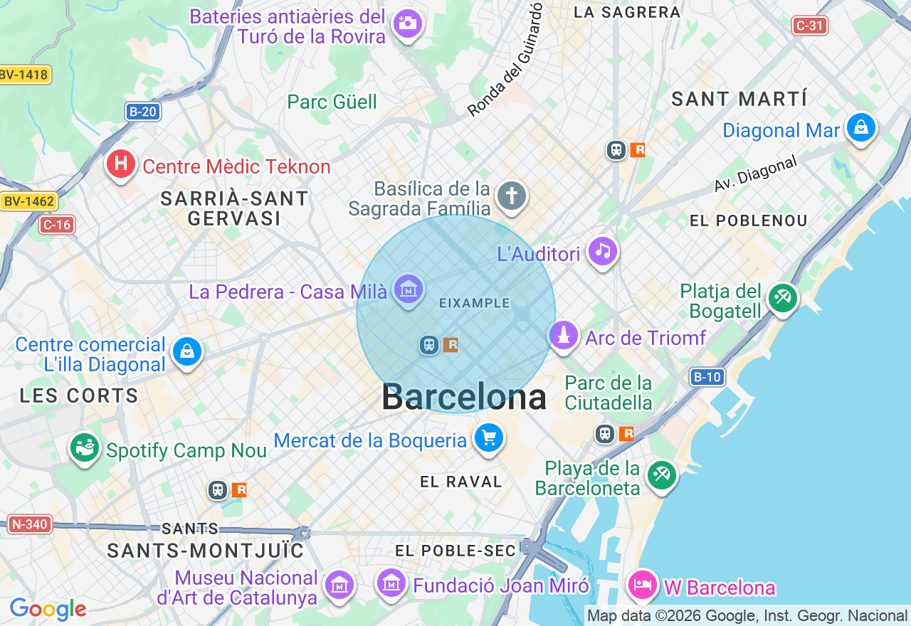 Mapa de la ubicación