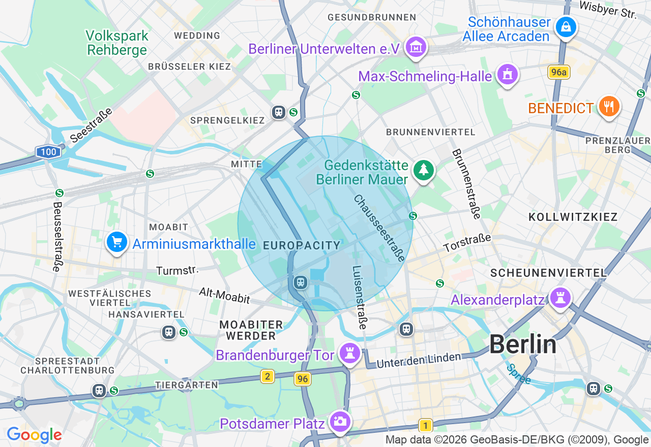Kartenansicht der Location