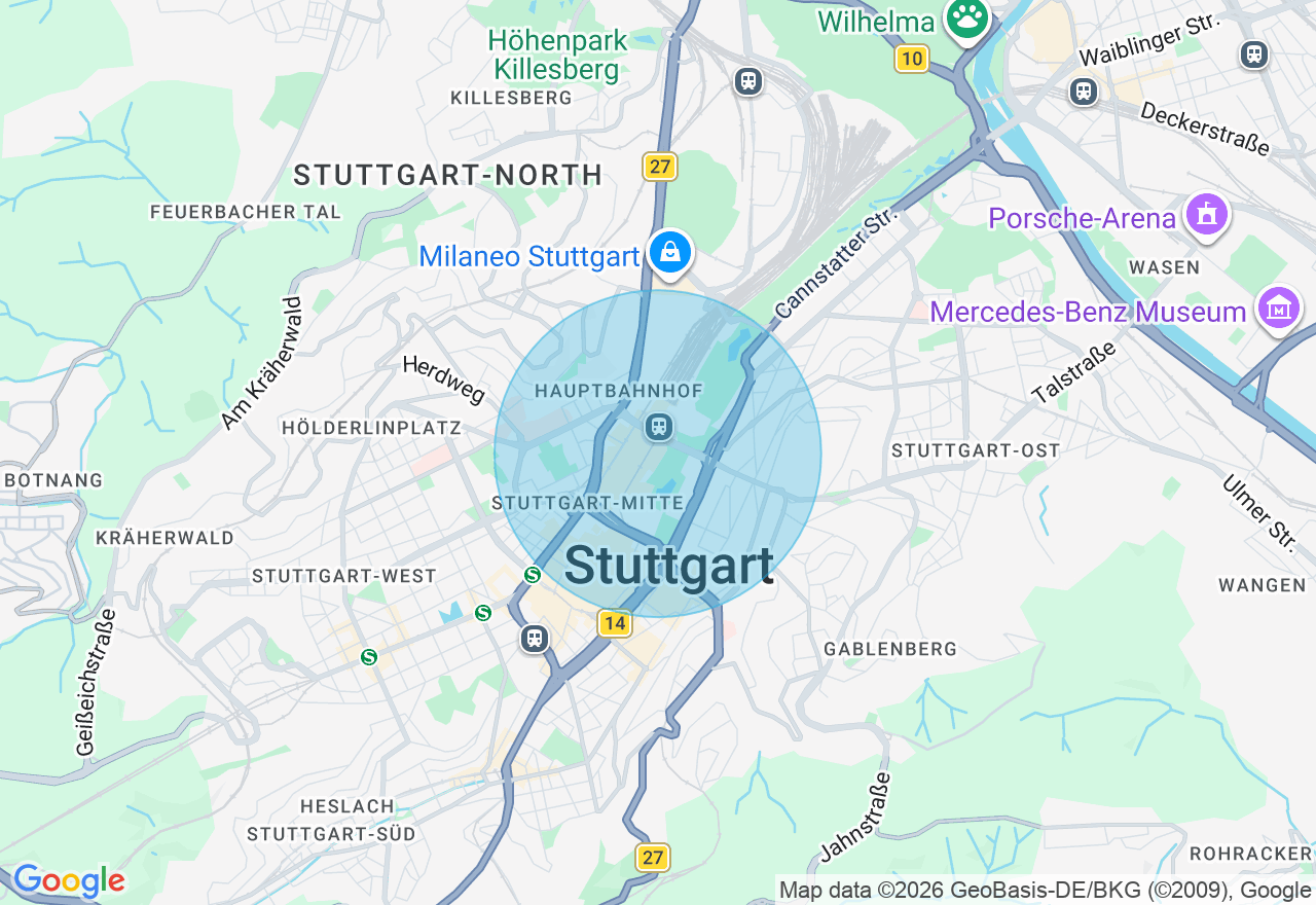 Kartenansicht der Location