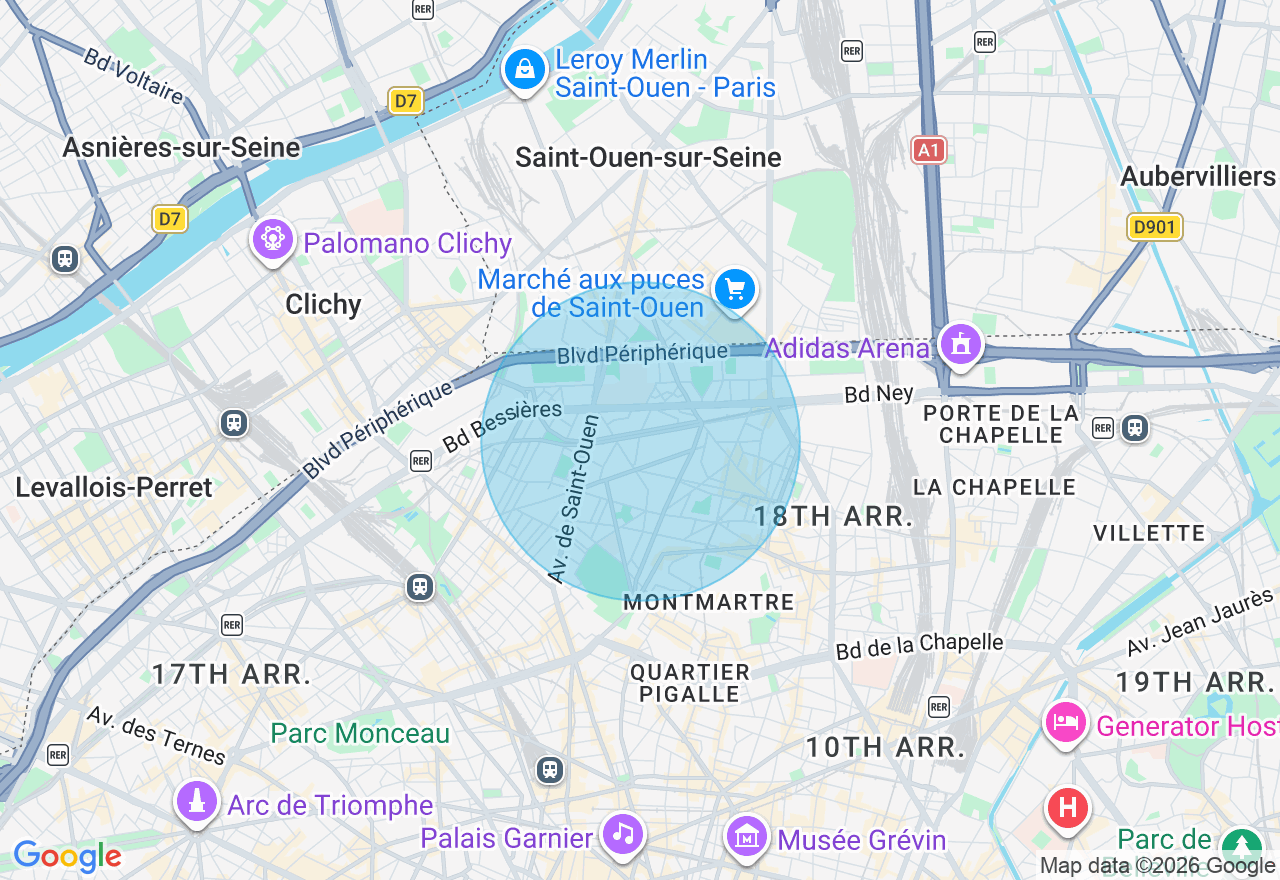 Carte de l'emplacement