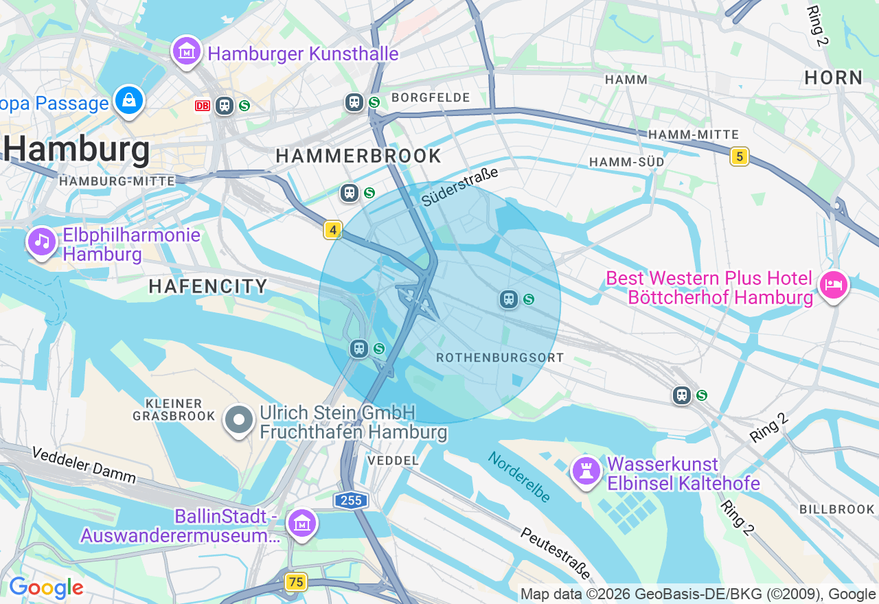 Kartenansicht der Location