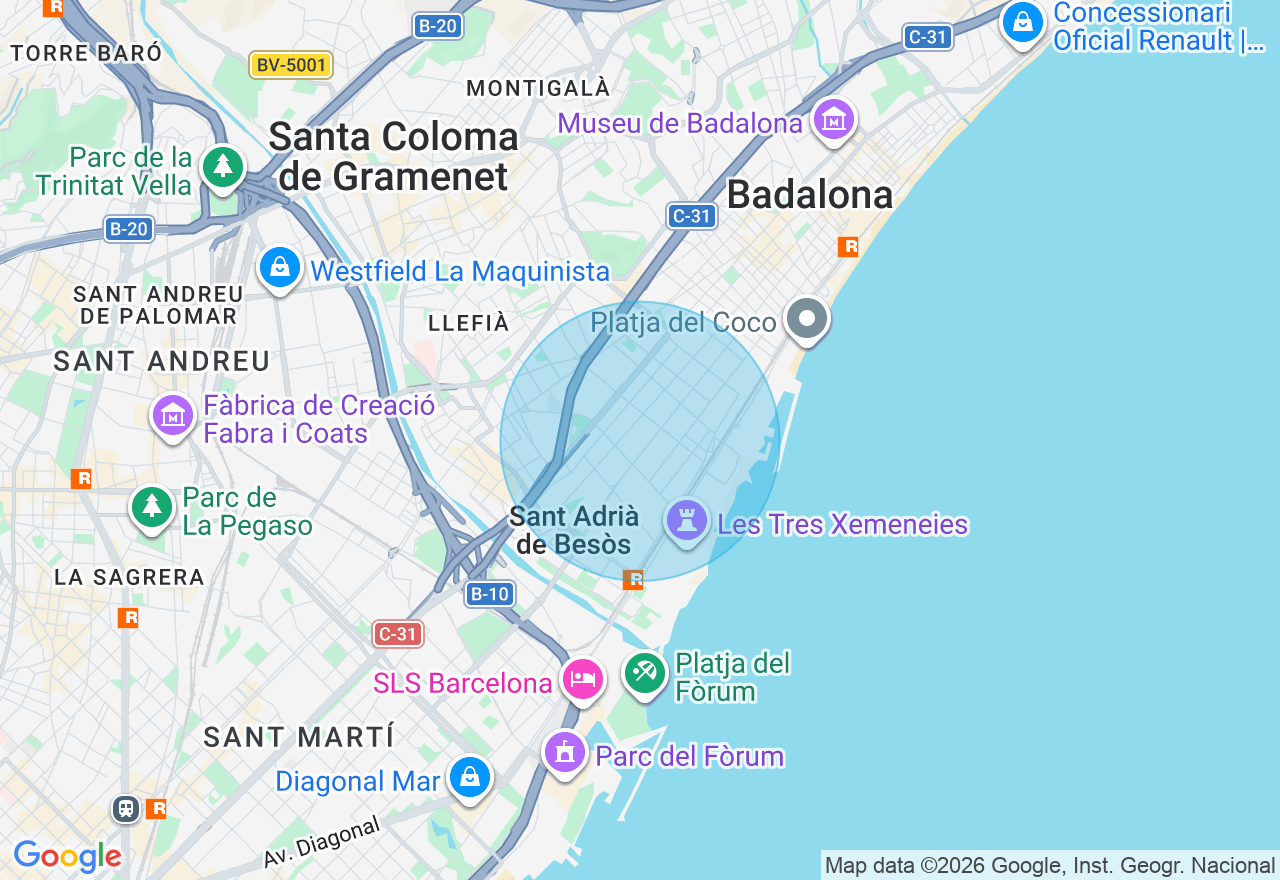 Mapa de la ubicación